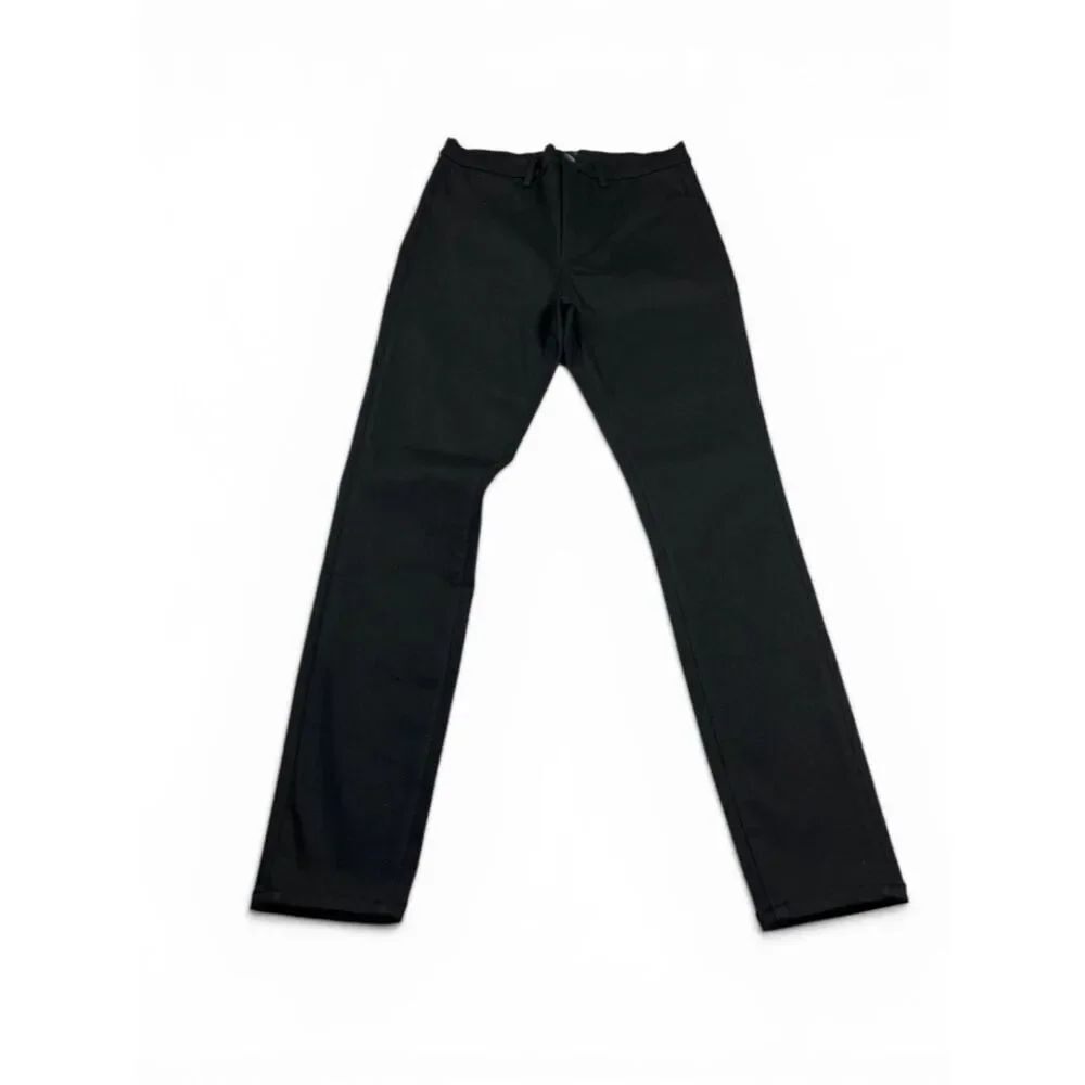 J.Brand Womens High Waisted Skinny Jeans Black Sleek Edgy Moto Slim Fit Chic 27